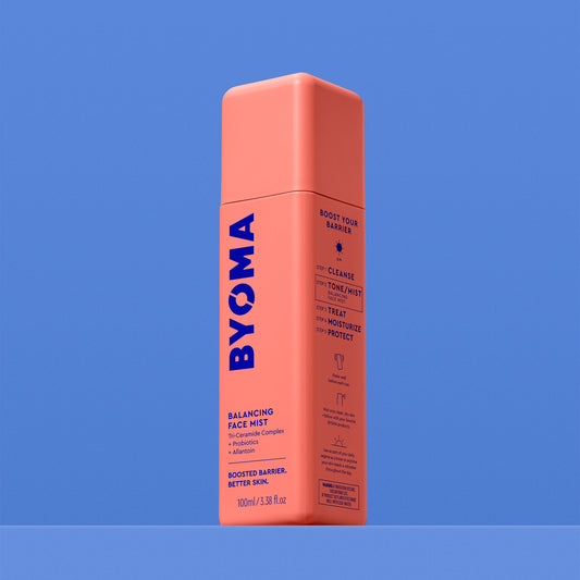 A BYOMA Balancing Face Mist bottle.